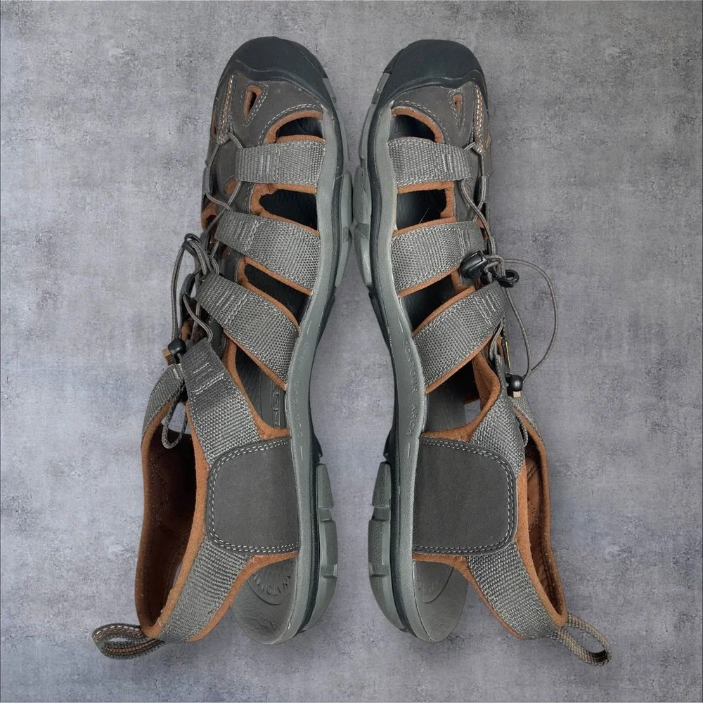 KEEN Gray Clearwater CNX Sandals Shoes Mens 14 Waterproof   Gorpcore Fishing